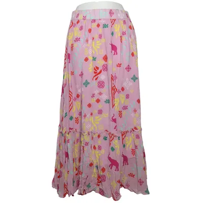 Maxi skirt (Purple, Multicolored) from Mrs & Hugs Polyester, Viscose