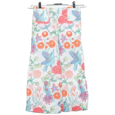 Pants (White, Multicolored) from Oilily Cotton, Linen