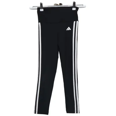 Træningsleggings (Sort, Hvid) fra Adidas Elastan