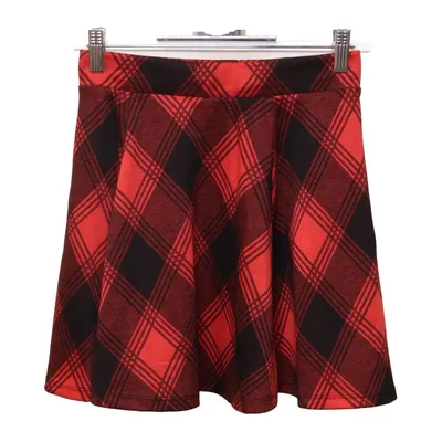 Kjol (Röd, Svart) från FB Sister Elastan, Polyester, Viskos