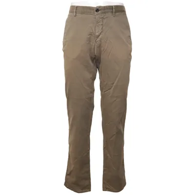 Chinos (Grijs) van Incotex Katoen, Elastaan