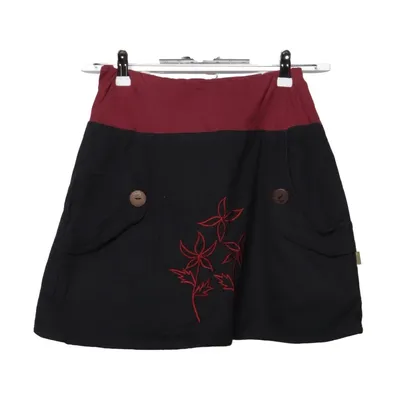 Skirt (Gray, Red) from Vishes Cotton