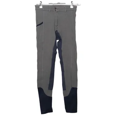 Ridbyxor (Grå, Blå) från Hööks Elastan, Ekologisk bomull, Polyester