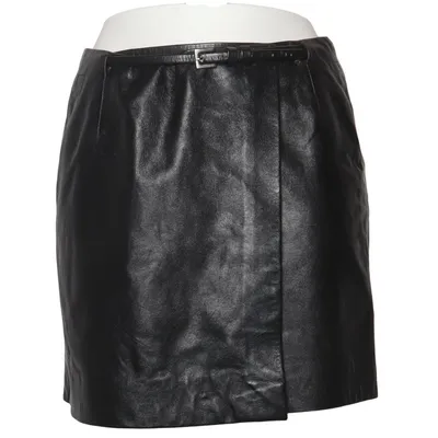 Jupe en cuir (Noir) de Nicole Farhi