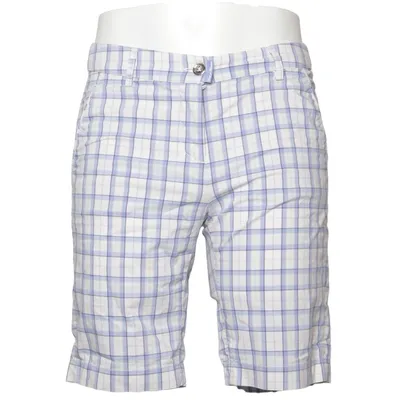 Short (Blanc, Bleu) de Conte of Florence Coton, Élasthane, Polyester