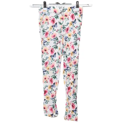 Pants (White, Multicolored) from H&M Viscose