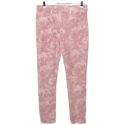 Corduroy broek (Roze, Bruin) van Seven7 Katoen, Elastaan