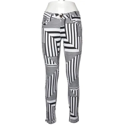Jean (Noir, Blanc) de Miss RJ Coton, Élasthane, Polyester