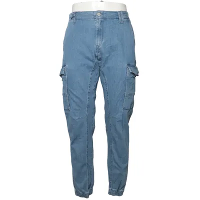 Cargobyxor (Blå) från Jack & Jones Jeans Intelligence Bomull, Elastan