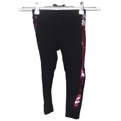 Leggings (Schwarz, Pink) von Dopo Dopo Girls Baumwolle, Elasthan
