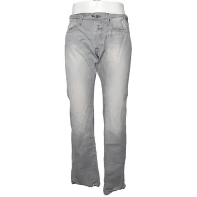 Jean (Gris) de Replay Blue Jeans Coton, Cuir