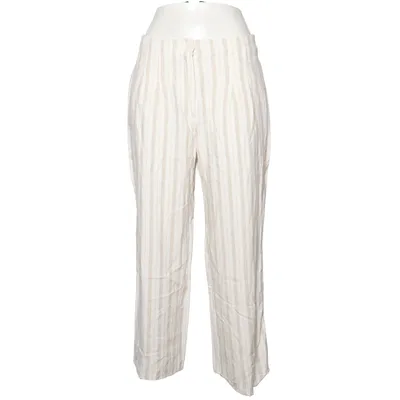 Palazzohose (Weiß, Beige) von Taifun Leinen, Viskose