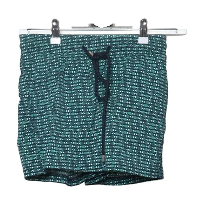 Shorts de bain (Bleu, Vert) de Vilebrequin Coton, Élasthane, Polyamide, Polyester