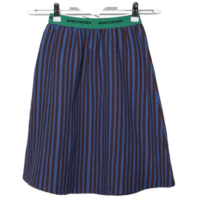 Skirt (Blue, Brown) from Bobo Choses Elastane, Recycled cotton, Recycled polyester