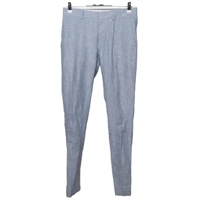 Suit pants (Blue) from Isaac Dewhirst Cotton, Linen