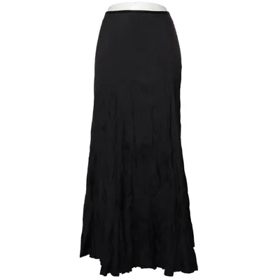 Maxi skirt (Black) from Lecomte Polyester, Viscose
