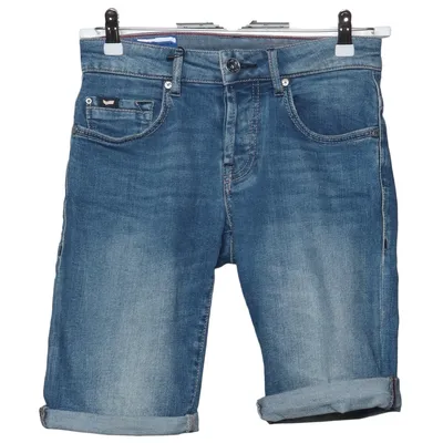 Short en jean (Bleu) de Gas Coton, Élasthane