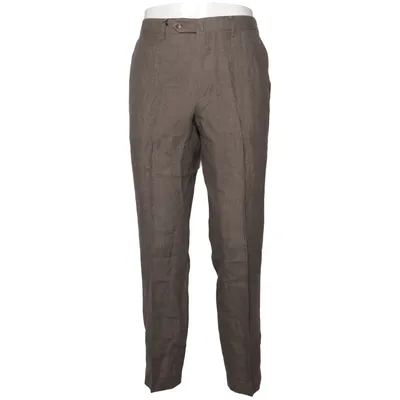 Suit pants (Gray, Brown) from Luciano Barbera Linen, Silk, Wool