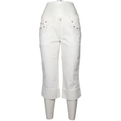 Driekwart broek (Wit) van Amor & Psyche Katoen