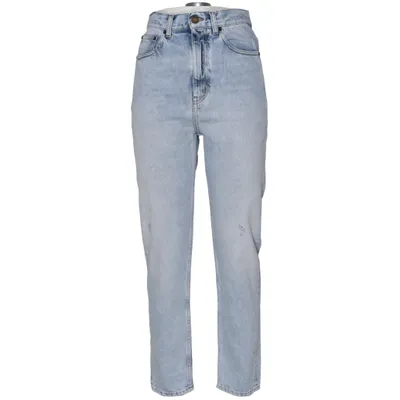 Jeans (Blå) från Saint Laurent Bomull, Skinn