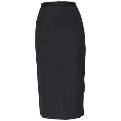Kokerrok (Grijs) van Dolce & Gabbana Elastaan, Wol
