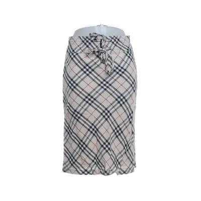 Rok (Beige, Meerkleurig) van Burberry Cupro, Linnen