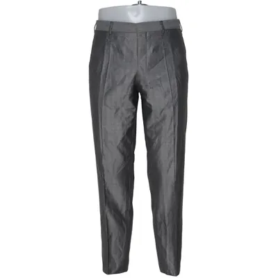 Suit pants (Gray) from Prada Silk, Wool