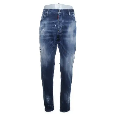 Jeans (Blå) fra Dsquared2 Bomuld, Elastan, Polyester, Læder