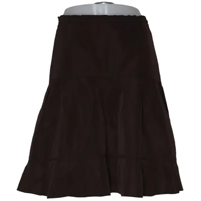 Jupe (Marron) de Jil Sander Polyester, Soie
