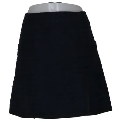 Jupe (Bleu, Noir) de Louis Vuitton Acrylique, Coton, Élasthane, Soie
