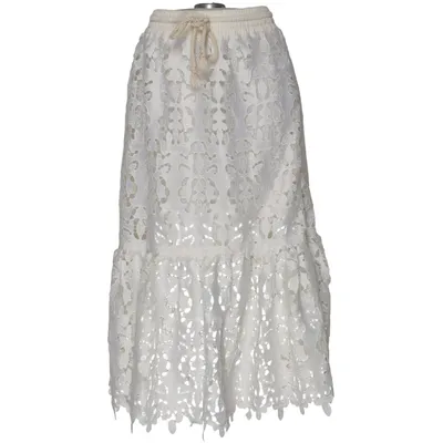 Maxi skirt (White) from See by Chloé Cotton, Polyester, Viscose