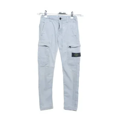 Cargo broek (Blauw) van Stone Island Junior Katoen, Elastaan