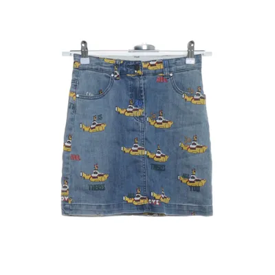 Denim skirt (Blue, Multicolored) from Stella McCartney + The Beatles Get Back Cotton, Elastane, Polyurethane