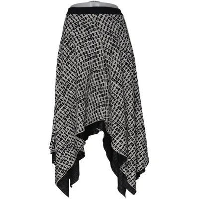 Nederdel (Sort, Hvid) fra Proenza Schouler Acetat, Silke, Viscose