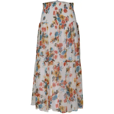 Jupe longue (Blanc, Multicolore) de Cotonel Polyester