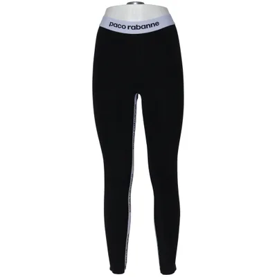 Legging (Noir, Blanc) de Paco Rabanne Élasthane, Polyamide, Viscose