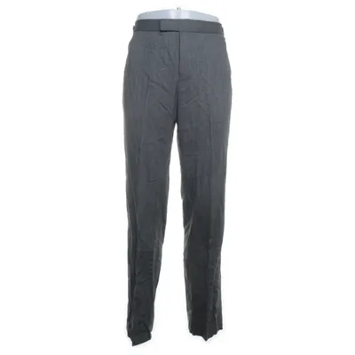 Pantalon de costume (Gris) de Helmut Lang Élasthane, Viscose, Laine