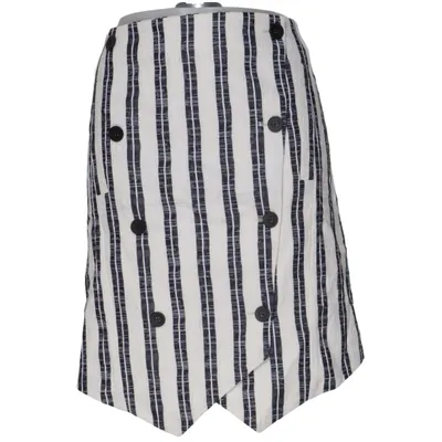 Skirt (White, Black) from Kenzo Cotton, Elastane
