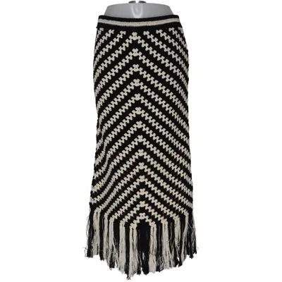 Maxi rok (Zwart, Wit) van Zimmermann Katoen, Elastaan, Gerecycled polyester