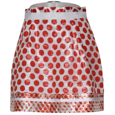 Skirt (Red, White) from Dolce & Gabbana Polyamide, Polyester, Silk