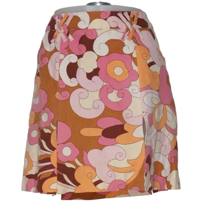 Rok (Roze, Bruin, Oranje) van Dolce & Gabbana Katoen, Linnen, Polyester, Viscose