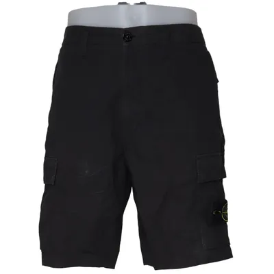 Shorts cargo (Noir) de Stone Island Coton, Élasthane