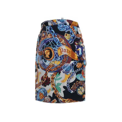Skirt (Multicolored) from Kenzo Jungle Acetate, Cupro, Wool