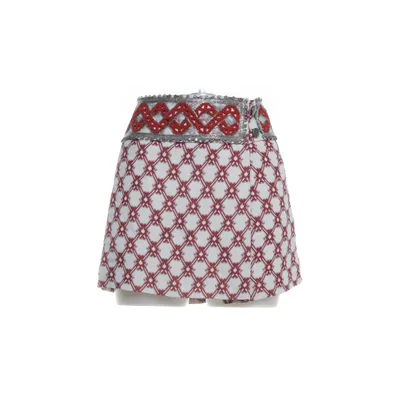 Kjol (Röd, Vit) från Isabel Marant Acetat, Metallfiber, Silke, Viskos