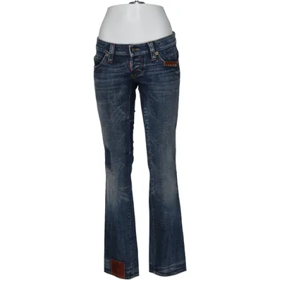 Jeans (Schlaghose 90er) from Dsquared2 Cotton, Leather