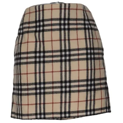 Nederdel (Beige, Sort, Rød) fra Burberry