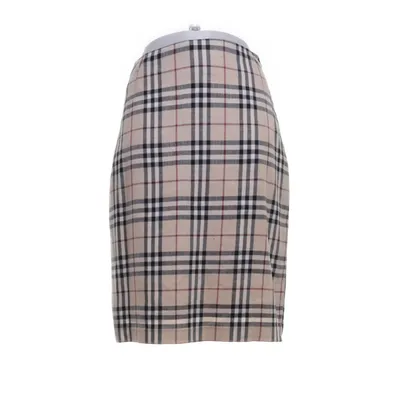 Nederdel (Brun, Flerfarvet) fra Burberry Polyamid, Elastan, Linned