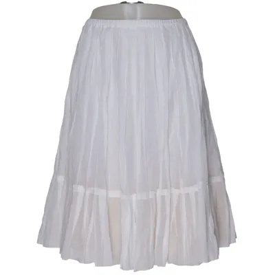 Maxi skirt (White) from Miu Miu Cotton