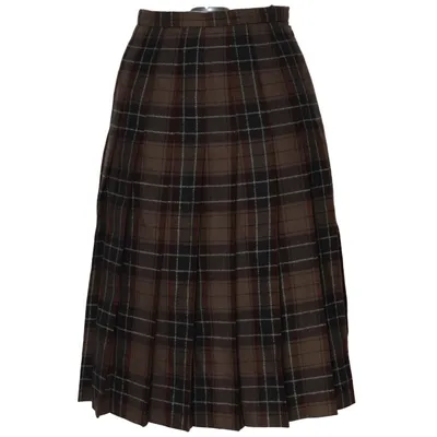 Kjol (Brun, Flerfärgad) från Burberry Ull