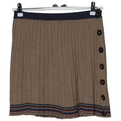 Kjol (Beige, Flerfärgad) från Kenzo Kids Kashmir, Bomull, Metallfiber